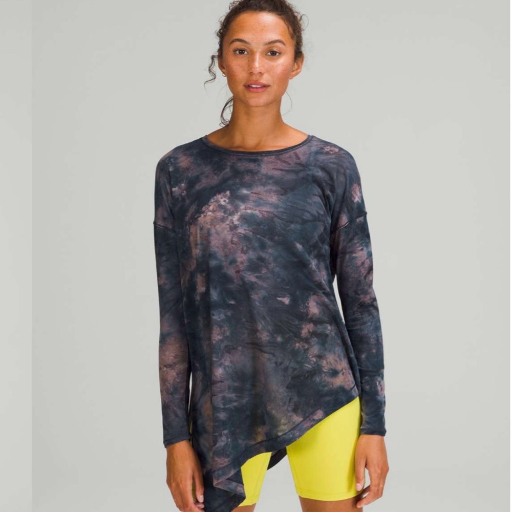 Women's Tie-Dye Asymmetrical Top